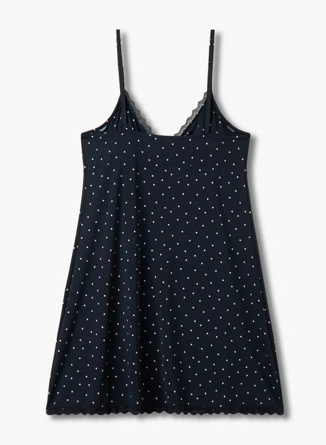 Splash FAV Slip Dress Sleeveless Lace Trim